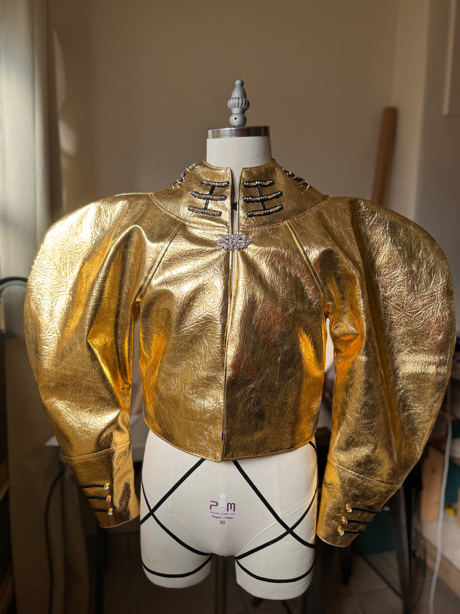 Metallic Gold Jacket – Orlando Dugi, LLC