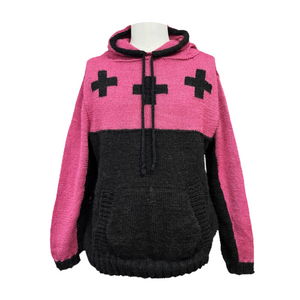 Star Hooded Pullover Sweater