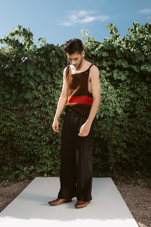 Double Stacked Pleat Trousers