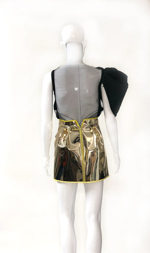 Mary- Metallic gold skirt